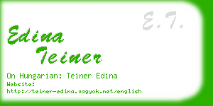 edina teiner business card